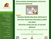 Tablet Screenshot of hungryhounds.co.uk